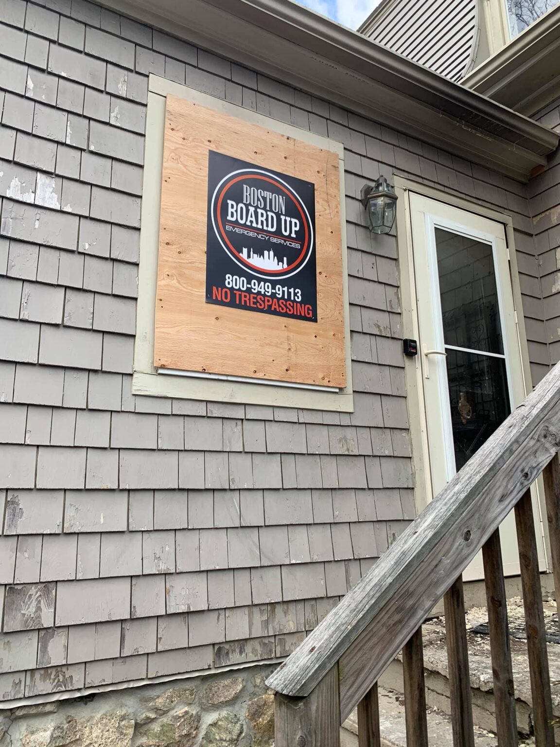 Boston Board Up provides window board up for clients