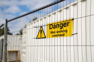 temporary fencing on a construction site to protect it from theft burglary vandalism and trespassing from a professional emergency planning services company